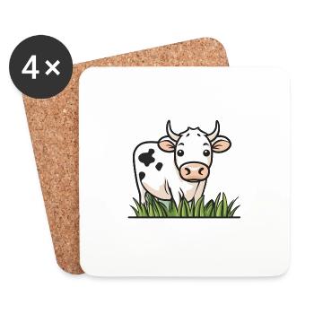 Grassland Grace - Coasters (set of 4) - white - Front