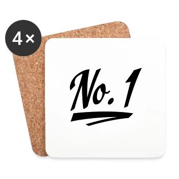 No 1 - Untersetzer (4er-Set) - Weiß - Vorne