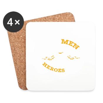 Linemen Hero Linemen or Football Fan Gift - Coasters (set of 4) - white - Front