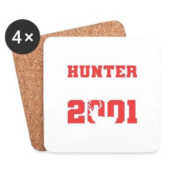 Chasseur depuis 2001 Lumberjack Poison - Dessous de verre (lot de 4) - blanc - Devant