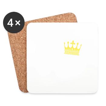 Partenaire Look Couple Partenaire Couple Couple Famille - Dessous de verre (lot de 4) - blanc - Devant