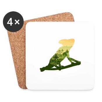 Chameleon - Coasters (set of 4) - white - Front