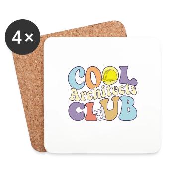 Cool Architects Club Architecture Major Squad - Coasters (set of 4) - white - Front