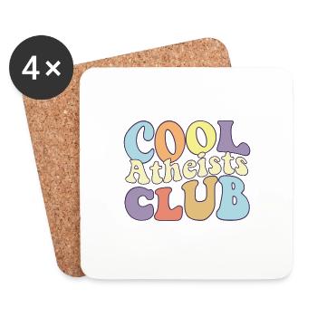 Cool Atheists Club Science Crew Occult Anti - Coasters (set of 4) - white - Front