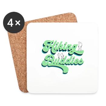 Compagnons de randonnée Vêtements de randonnée Camping en plein air - Dessous de verre (lot de 4) - blanc - Devant