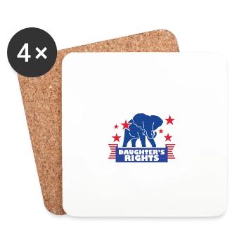 Vote Matters Vote Like Your Daughter's Rights - Coasters (set of 4) - white - Front