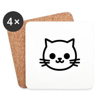 Kitten - Coasters (set of 4) - white - Front