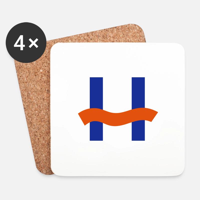 H Boot Klassenzeichen - Untersetzer (4er-Set) - Weiß