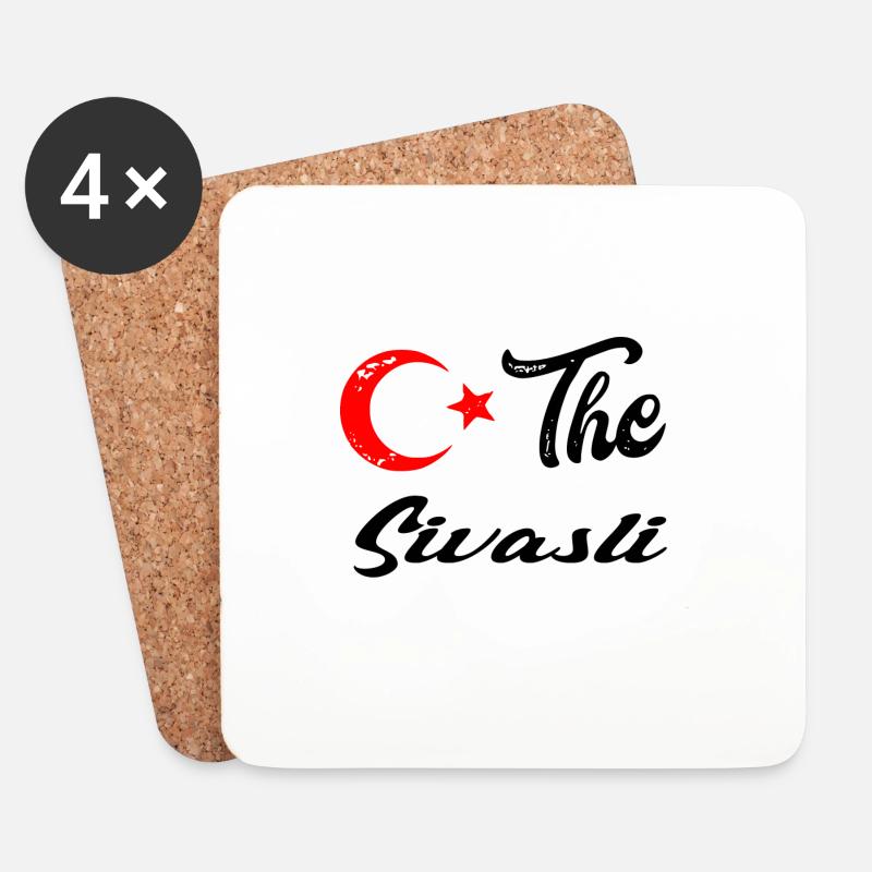 The Sivasli 58 - Untersetzer (4er-Set) - Weiß