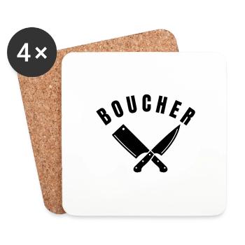 Collection Boucher - Profession - Dessous de verre (lot de 4) - blanc - Devant