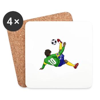 Brazilian National Soccer Team I Football Brazil - Coasters (set of 4) - white - Front
