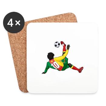 Cameroon National Soccer Team I Football Cameroon - Coasters (set of 4) - white - Front