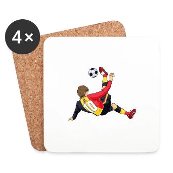 Belgian National Soccer Team I Football Belgium - Coasters (set of 4) - white - Front
