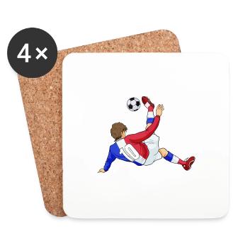 French National Soccer Team I Football France - Untersetzer (4er-Set) - Weiß - Vorne