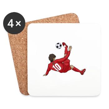 Moroccan National Soccer Team I Football Morocco - Coasters (set of 4) - white - Front