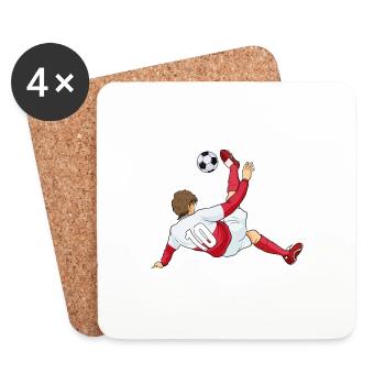 Polish National Soccer Team I Football Poland - Untersetzer (4er-Set) - Weiß - Vorne