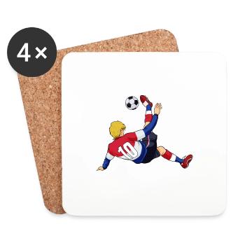 Équipe des Pays-Bas de football I Football Pays-Bas - Dessous de verre (lot de 4) - blanc - Devant