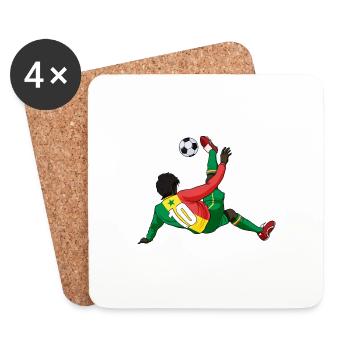 Senegalese National Soccer Team I Football Senegal - Untersetzer (4er-Set) - Weiß - Vorne
