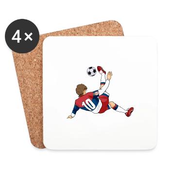Serbian National Soccer Team I Football Serbia - Untersetzer (4er-Set) - Weiß - Vorne