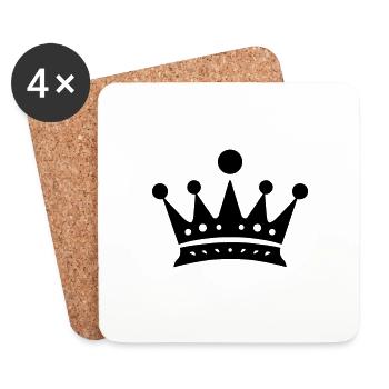 Crown - Coasters (set of 4) - white - Front
