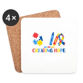 Creating Hope with Every Session Registered ABA - Untersetzer (4er-Set) - Weiß - Vorne