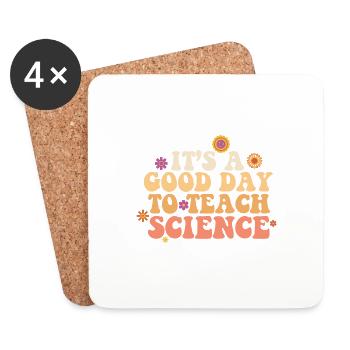 It's A Good Day Teach Science Teacher Science - Coasters (set of 4) - white - Front