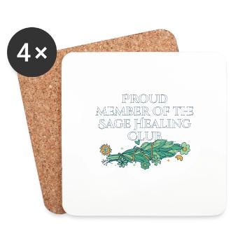 Proud Member Of The Sage Healing Club Smudge - Untersetzer (4er-Set) - Weiß - Vorne
