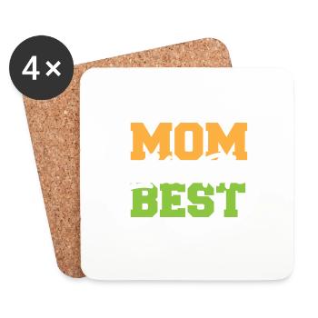 Mom Likes Me Best Mommy's Favorite Child Funny - Untersetzer (4er-Set) - Weiß - Vorne