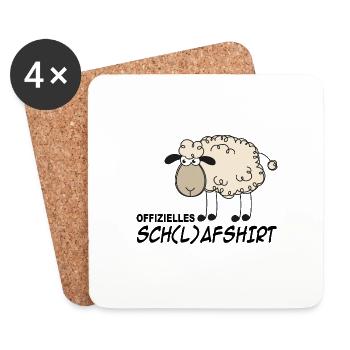 Offizielles (l)afshirt - Untersetzer (4er-Set) - Weiß - Vorne