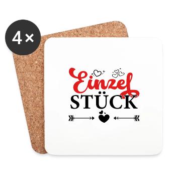 Einzelstück - Untersetzer (4er-Set) - Weiß - Vorne