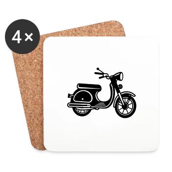 Scooteur - Untersetzer (4er-Set) - Weiß - Vorne