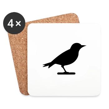 Bird - Coasters (set of 4) - white - Front