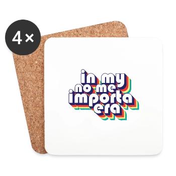 À l’époque de No Me Importa, je m’en fous drôle - Dessous de verre (lot de 4) - blanc - Devant