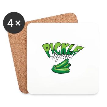 Cornichon Soutien émotionnel Ami de soutien - Dessous de verre (lot de 4) - blanc - Devant