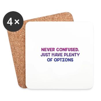 Just Have Plenty of Options Bisexual Positivity - Coasters (set of 4) - white - Front