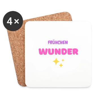 Frühchen Wunder Sterne Stars - Untersetzer (4er-Set) - Weiß - Vorne