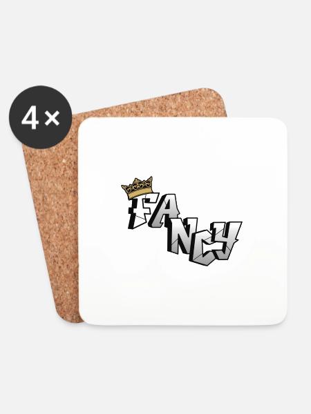 Fancy/Stylish - Coasters (set of 4) - white