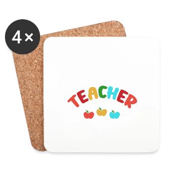 Retired Teacher Every Child Left Behind - Untersetzer (4er-Set) - Weiß - Vorne