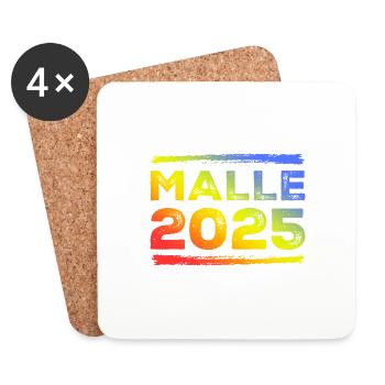 Malle 2025 Colorful - Coasters (set of 4) - white - Front