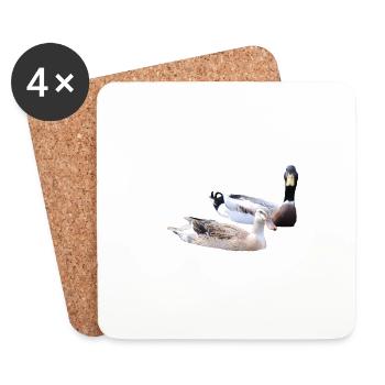 Ducks - Coasters (set of 4) - white - Front