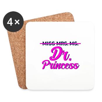 Princess Doctor Gift - Coasters (set of 4) - white - Front