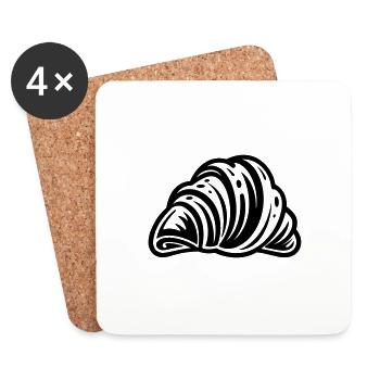 crescent - Coasters (set of 4) - white - Front