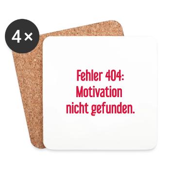 Erreur 404 : Motivation introuvable - Dessous de verre (lot de 4) - blanc - Devant