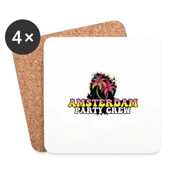 Amsterdam Party Crew Holiday - Coasters (set of 4) - white - Front