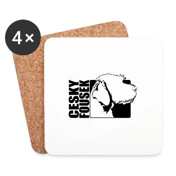 Cesky Fousek Profil Chiens Chien Wilsigns - Dessous de verre (lot de 4) - blanc - Devant