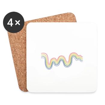 I'm My Therapist's Favorite Mental Wellness - Coasters (set of 4) - white - Front