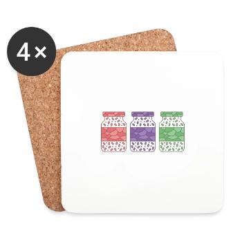 Grab Your Balls It's Canning Season Preserver - Coasters (set of 4) - white - Front