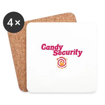 Candy Security Kids Parents Matching Birthday - Untersetzer (4er-Set) - Weiß - Vorne