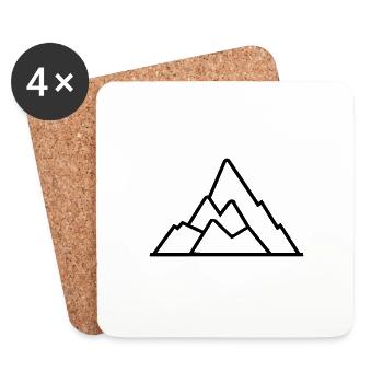 Mountain - Coasters (set of 4) - white - Front