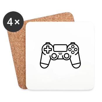 Video games controller - Coasters (set of 4) - white - Front